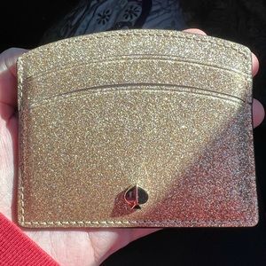 Gold Kate Spade Card Holder